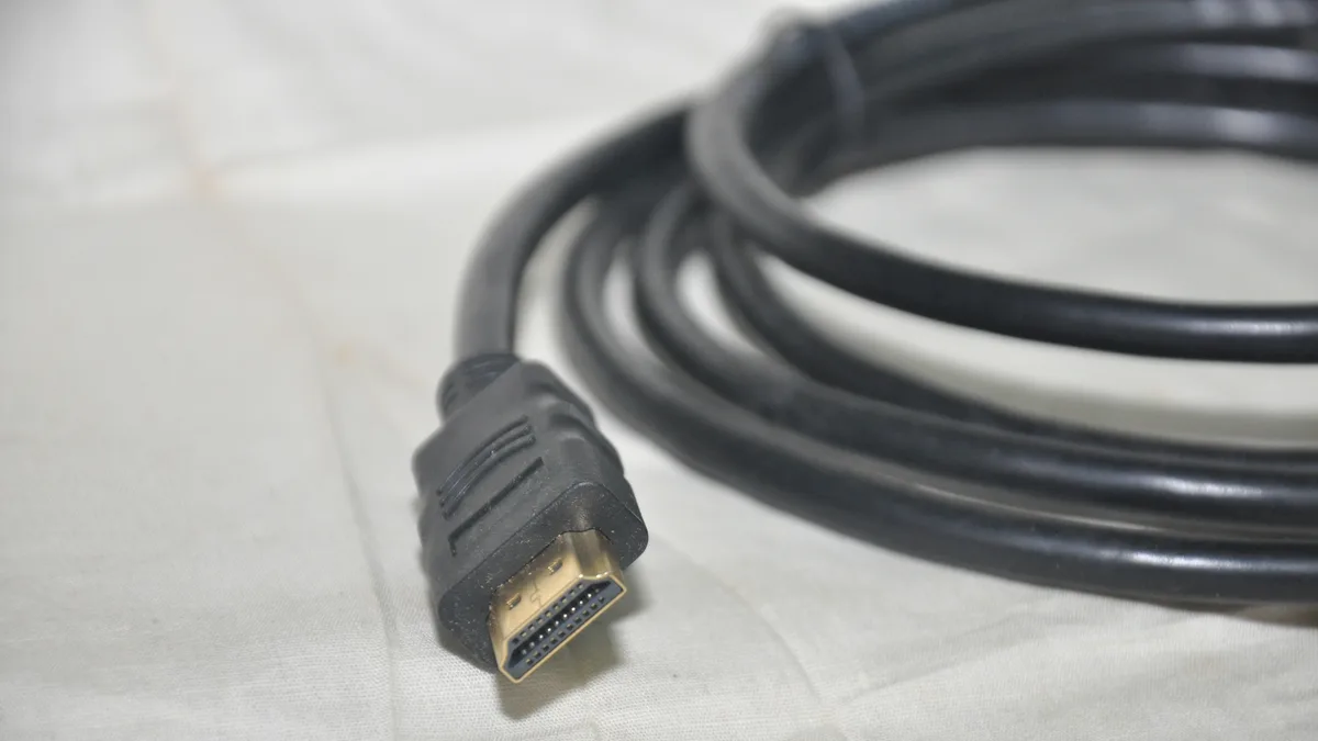 HDMI cable used for a wired television connection