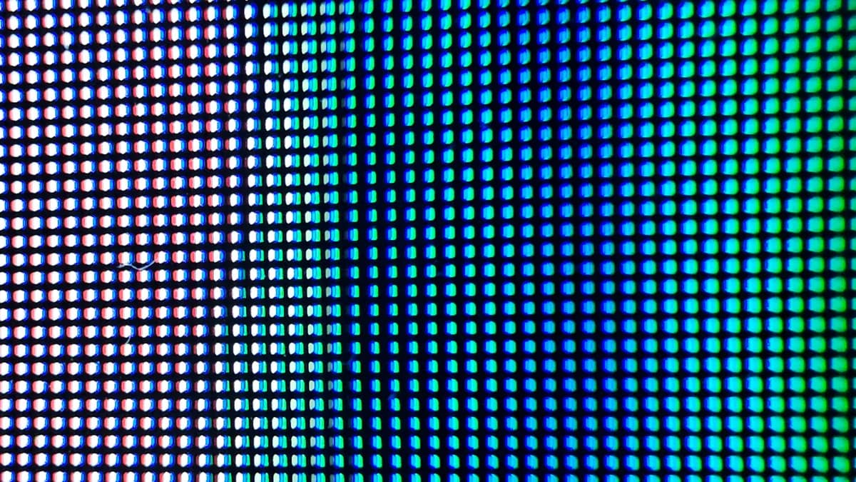 Close-up of a modern Smart TV panel